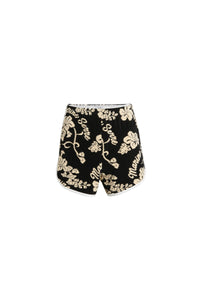 Short en jersey jacquard - Black