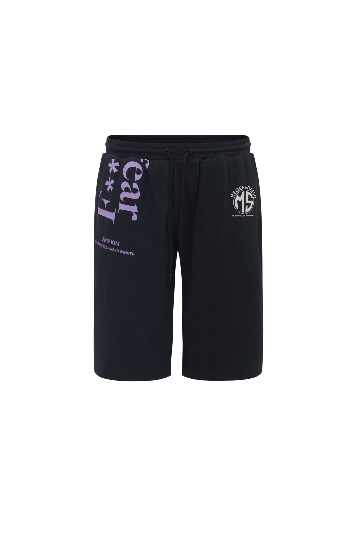 Bermuda graphique Upcyclé - Black