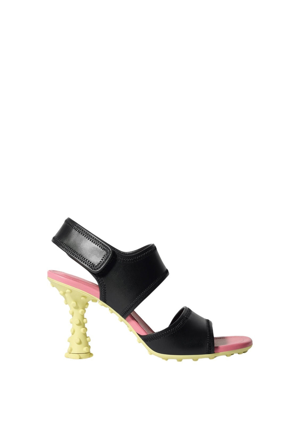 1000Chiodi leather heeled sandals - Black