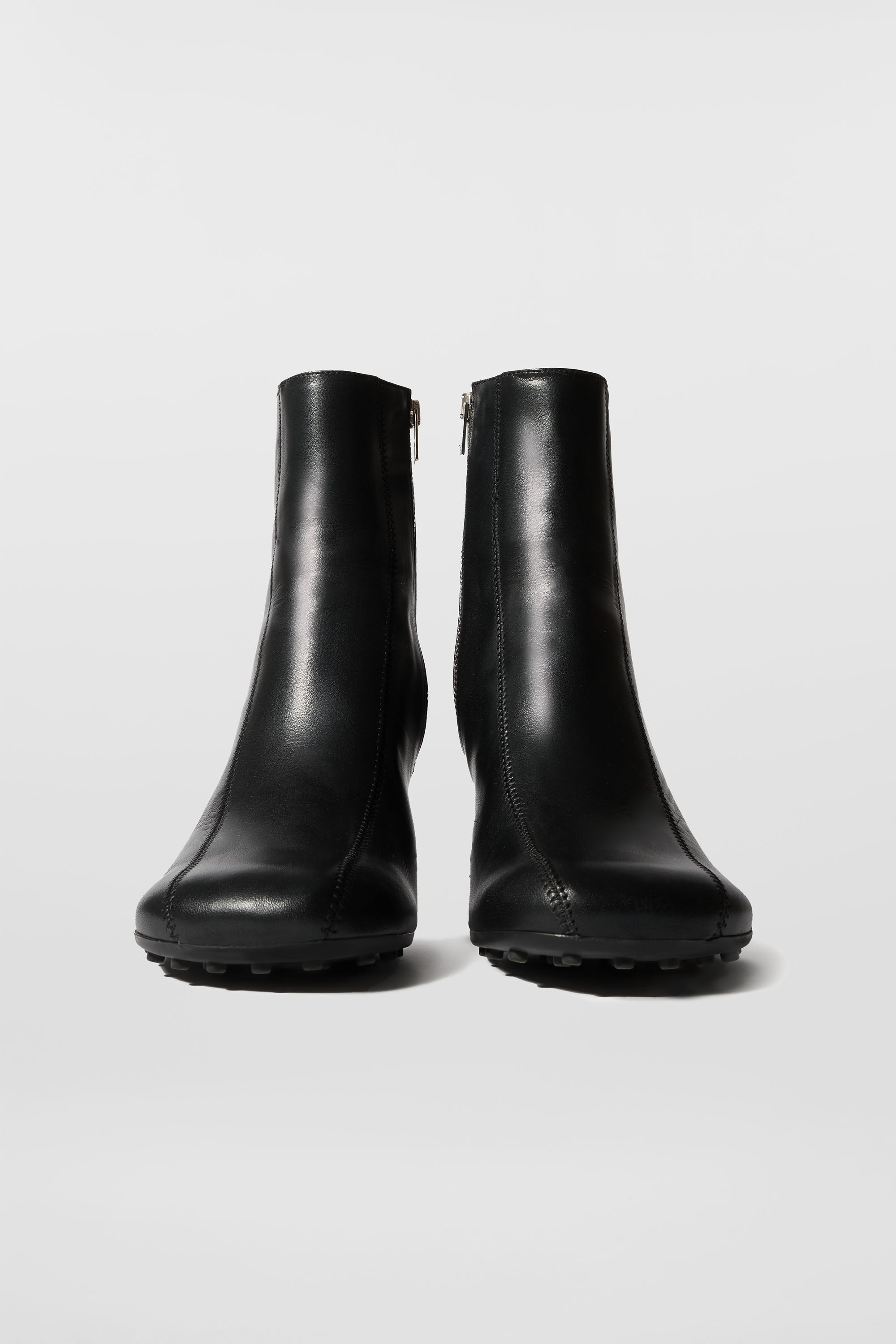 1000Chiodi leather ankle boots - Black