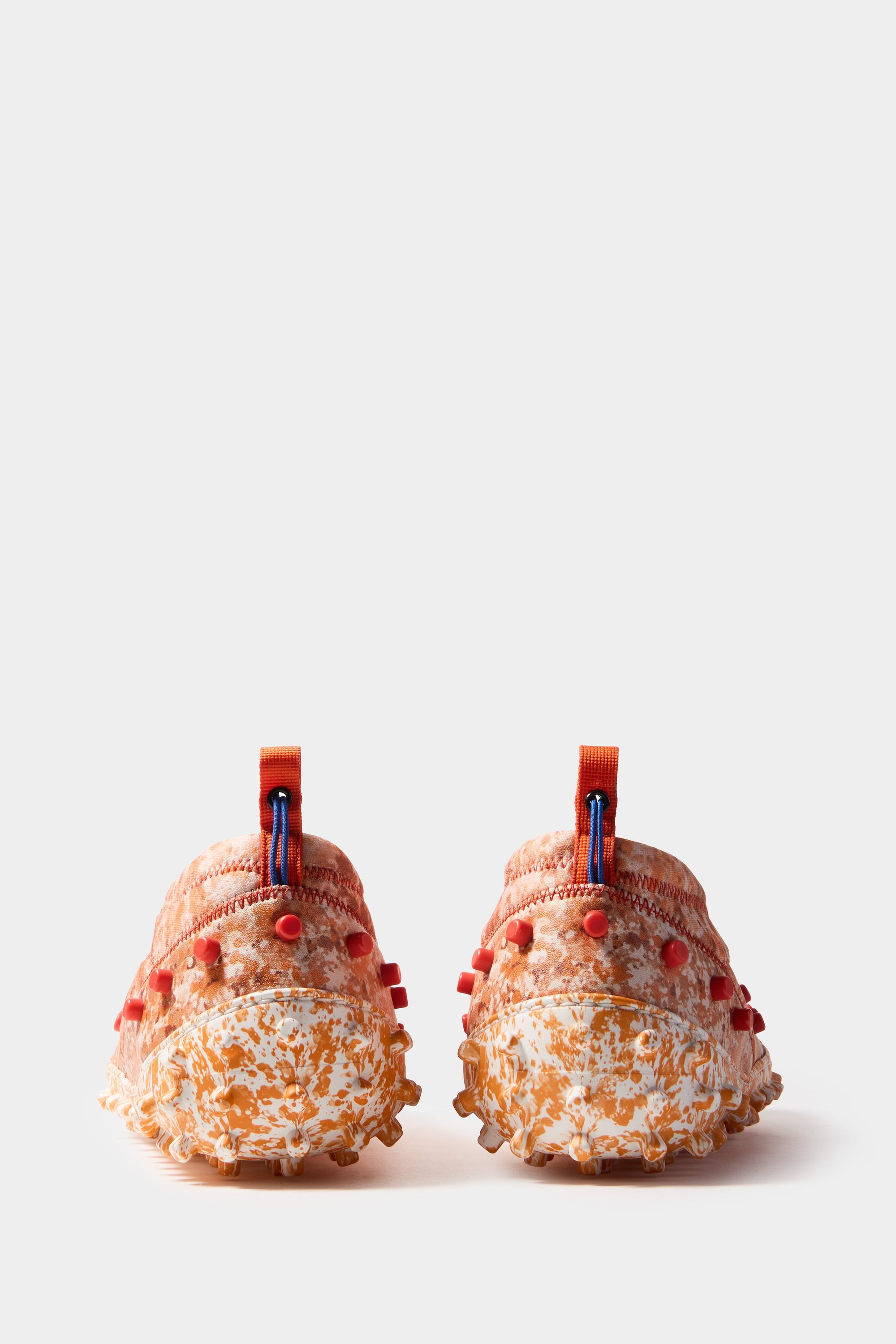 1000Chiodi slip-on sneakers in leather - Orange Pollock