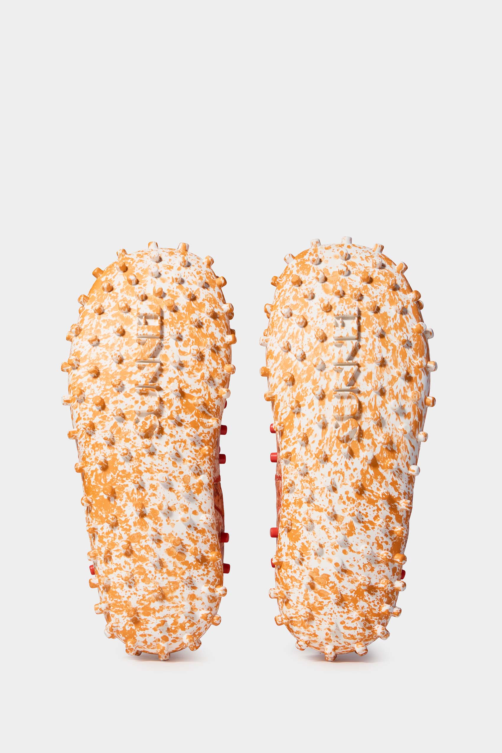 1000Chiodi slip-on sneakers in leather - Orange Pollock