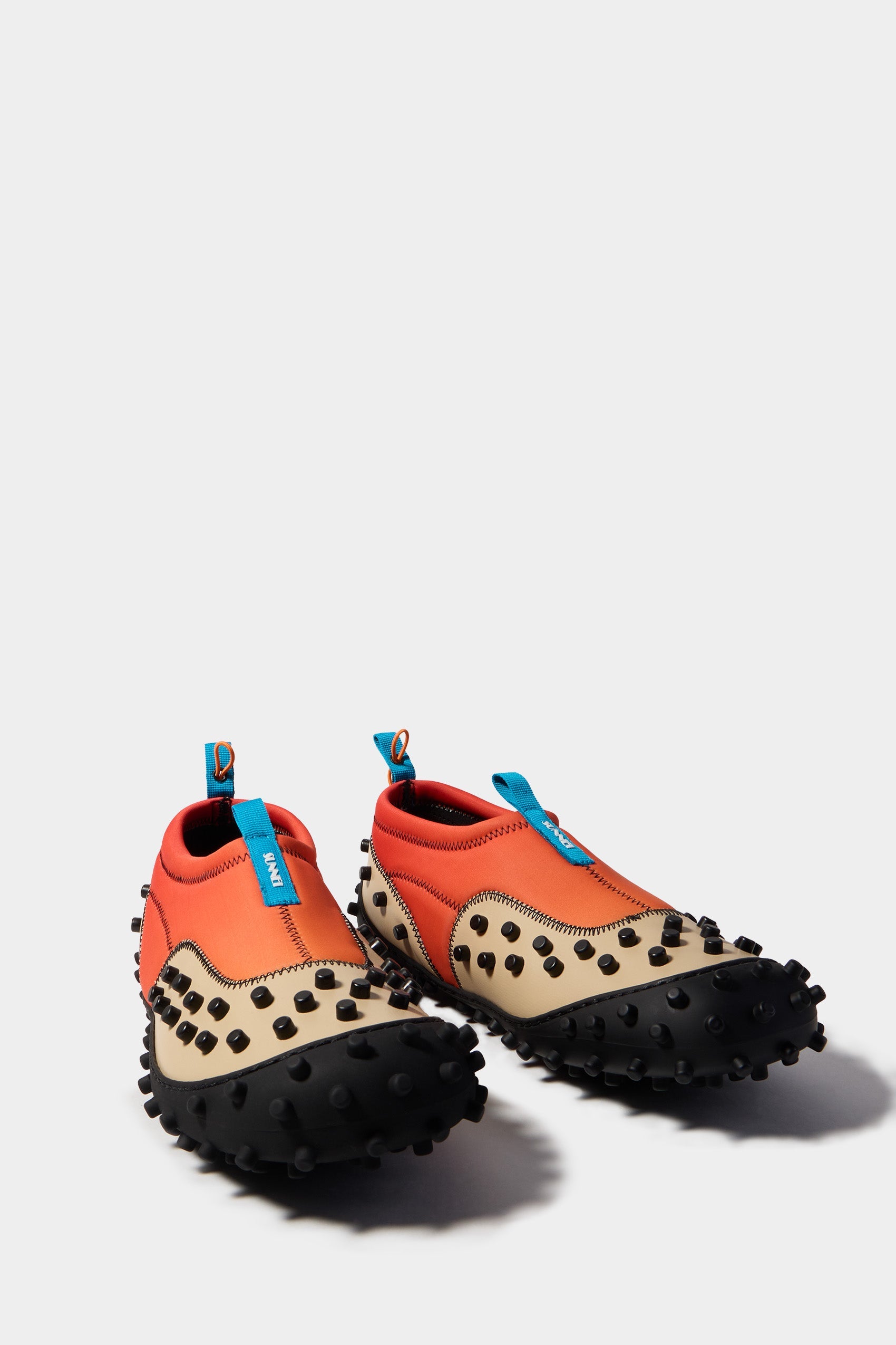 1000Chiodi slip-on sneakers in leather - Orangee Gradient