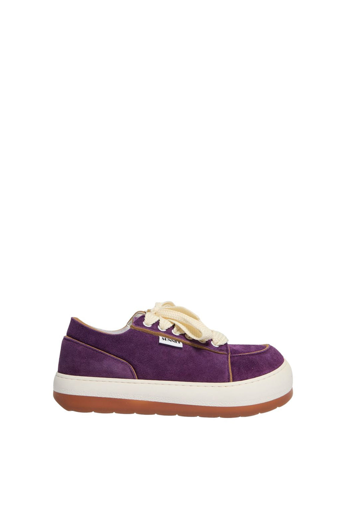 Rêve leather sneakers - Aubergine