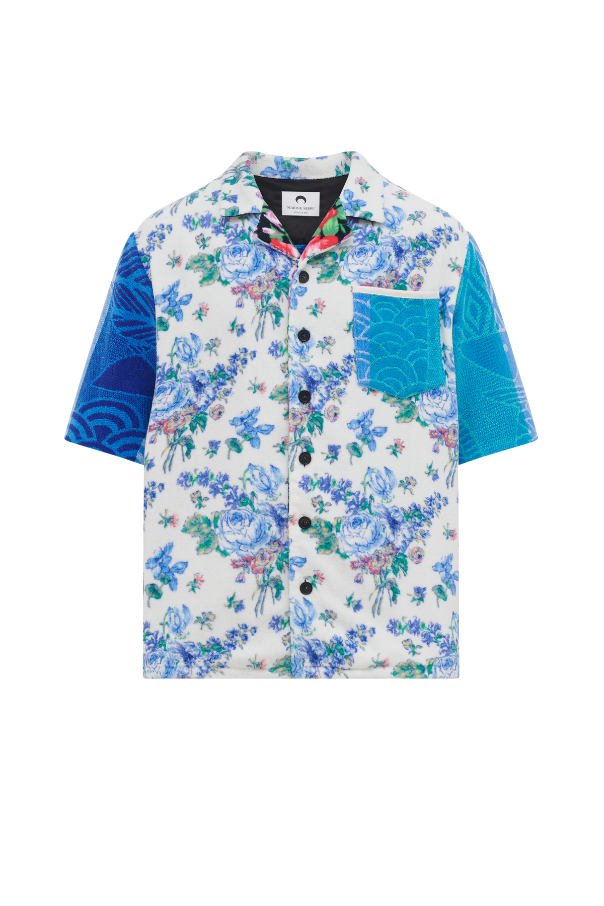 Chemise de bowling en jersey Upcyclée - Multicolor