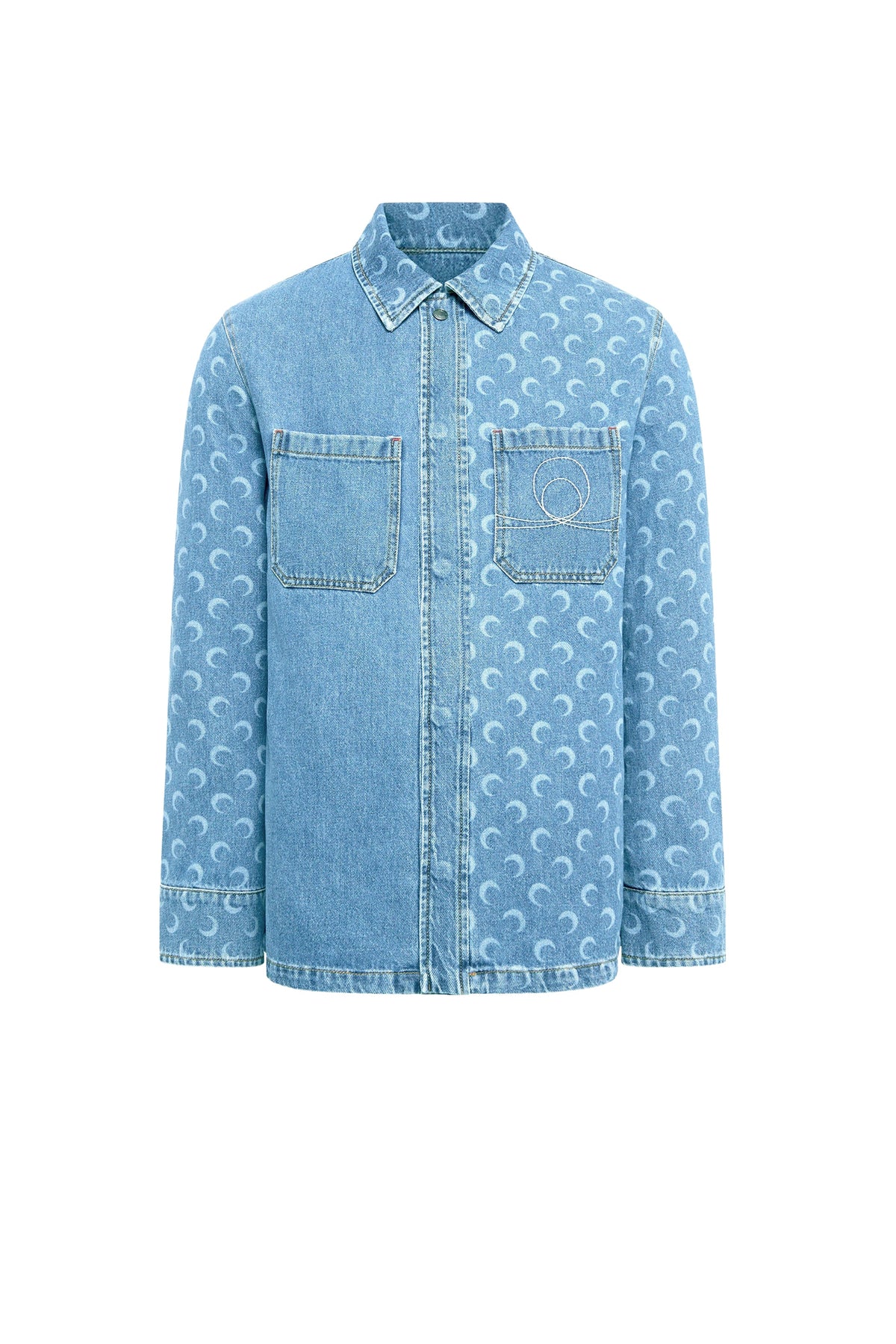 Surchemise en denim Moon laser - Light Blue