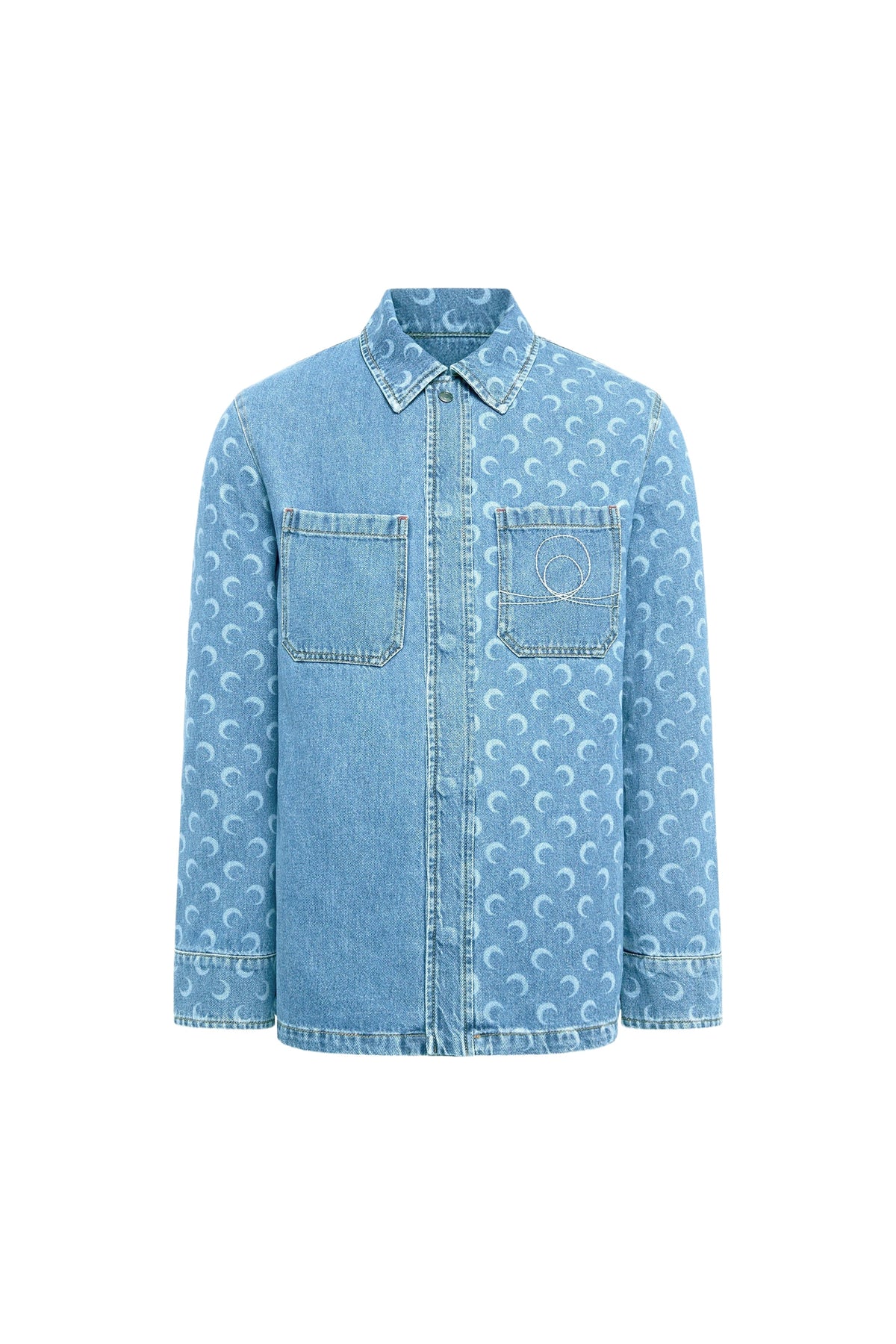 Surchemise en denim Moon laser - Light Blue