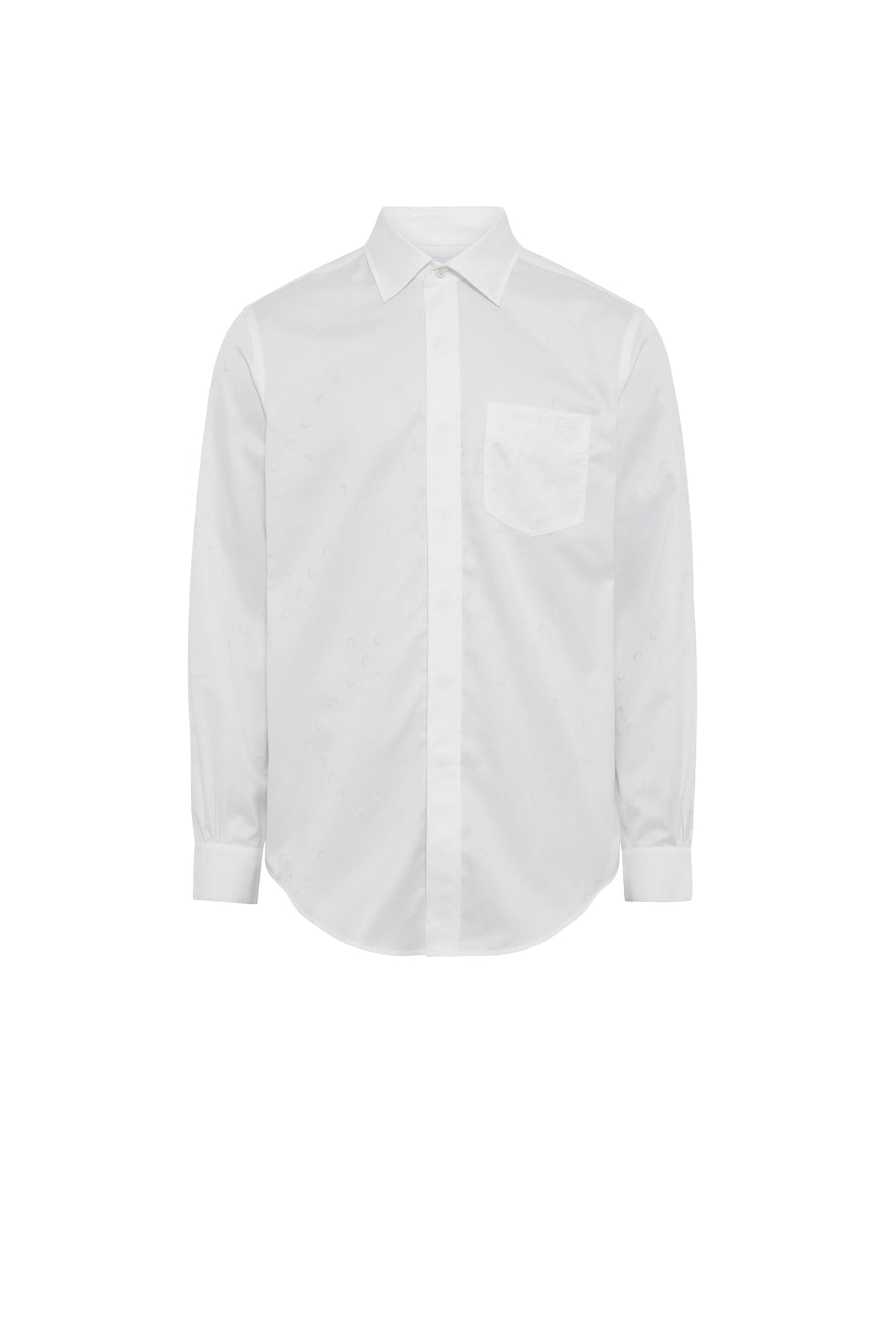 Chemise boutonnée en popeline jacquard - Optical White