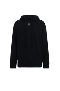 Sweat à capuche en molleton de coton - Black