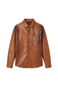 Chemise Moon en cuir - Light Brown
