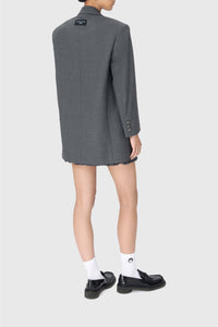 Veste en laine mélangée recyclée unisex - Grey