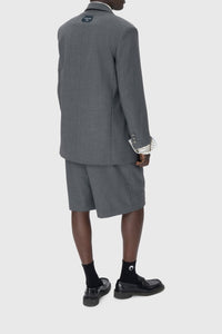 Veste en laine mélangée recyclée unisex - Grey