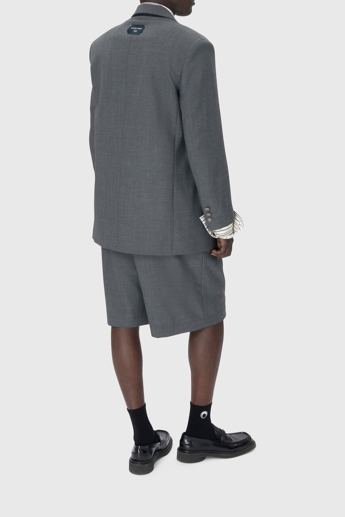 Veste en laine mélangée recyclée unisex - Grey