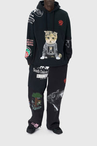 Pantalon en coton Upcyclé unisex - Black