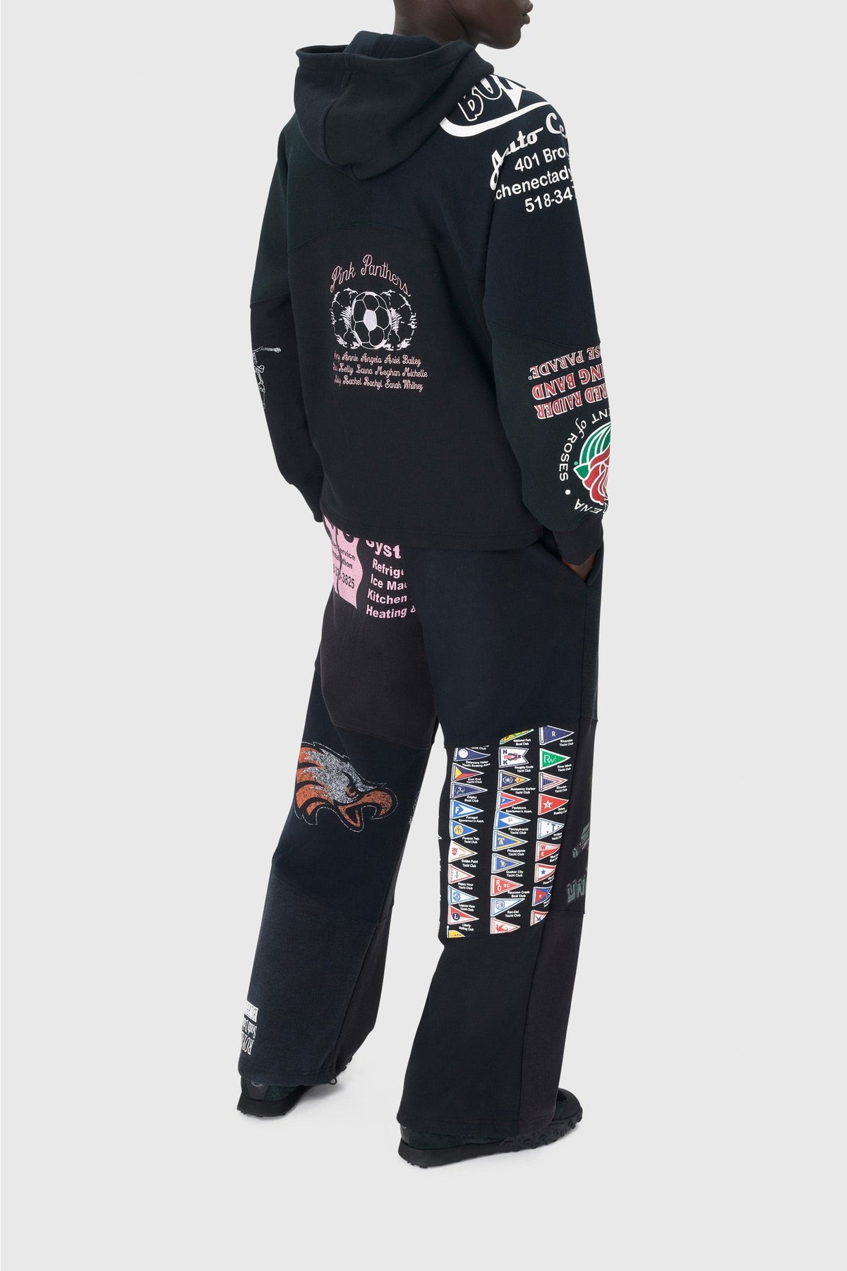 Pantalon en coton Upcyclé unisex - Black
