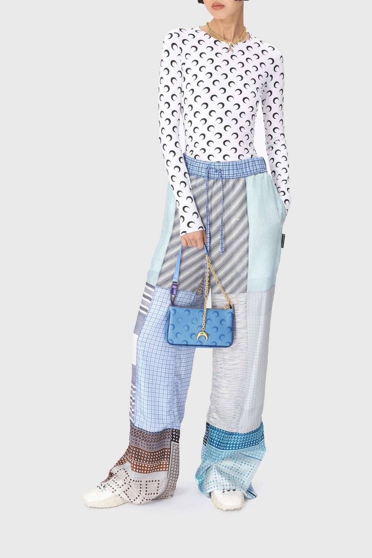 Pantalon en soie Upcyclé unisex - Multicolor