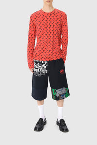 Short en coton Upcyclé unisex - Black