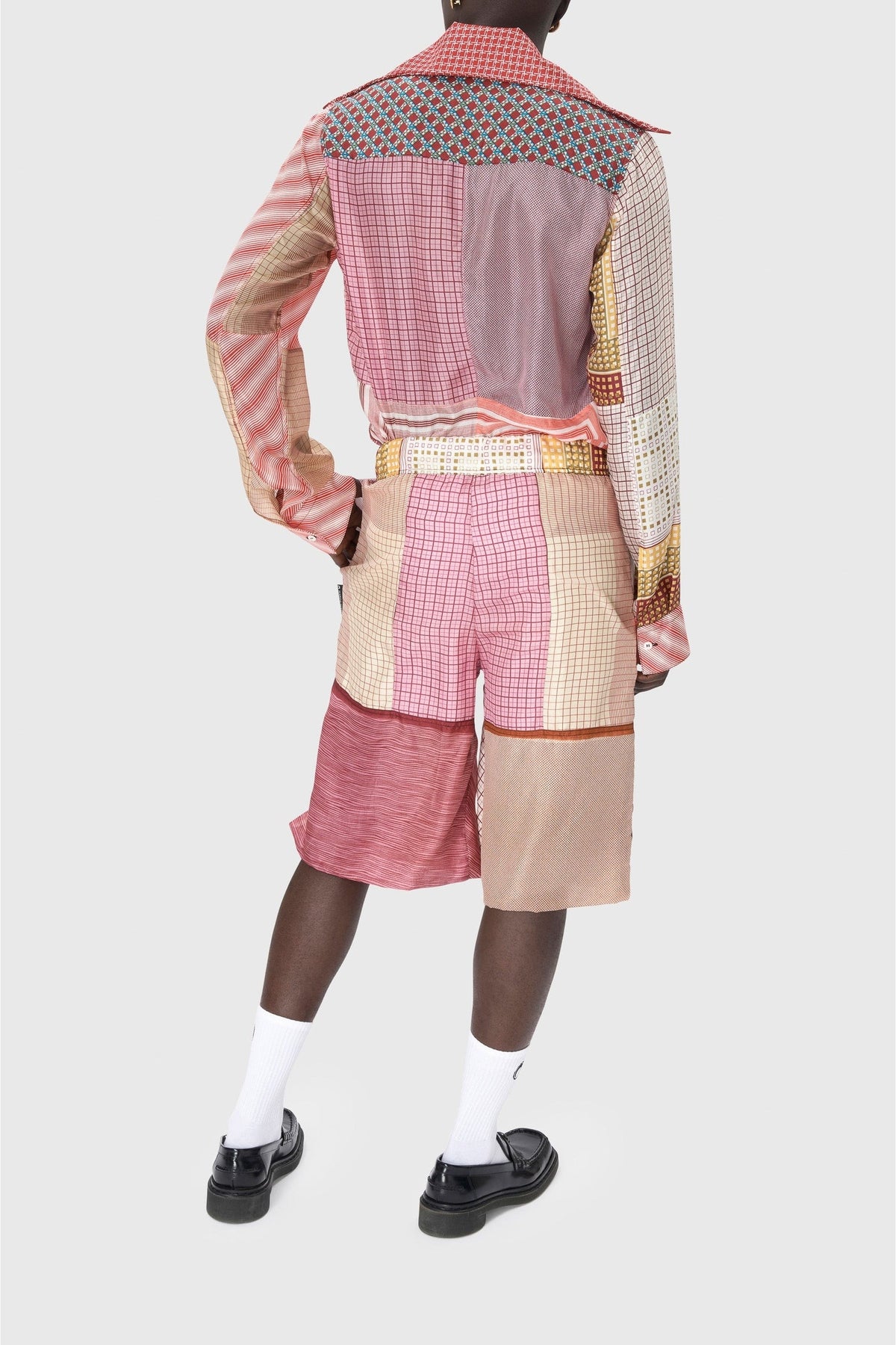 Short en soie Upcyclé unisex - Multicolor
