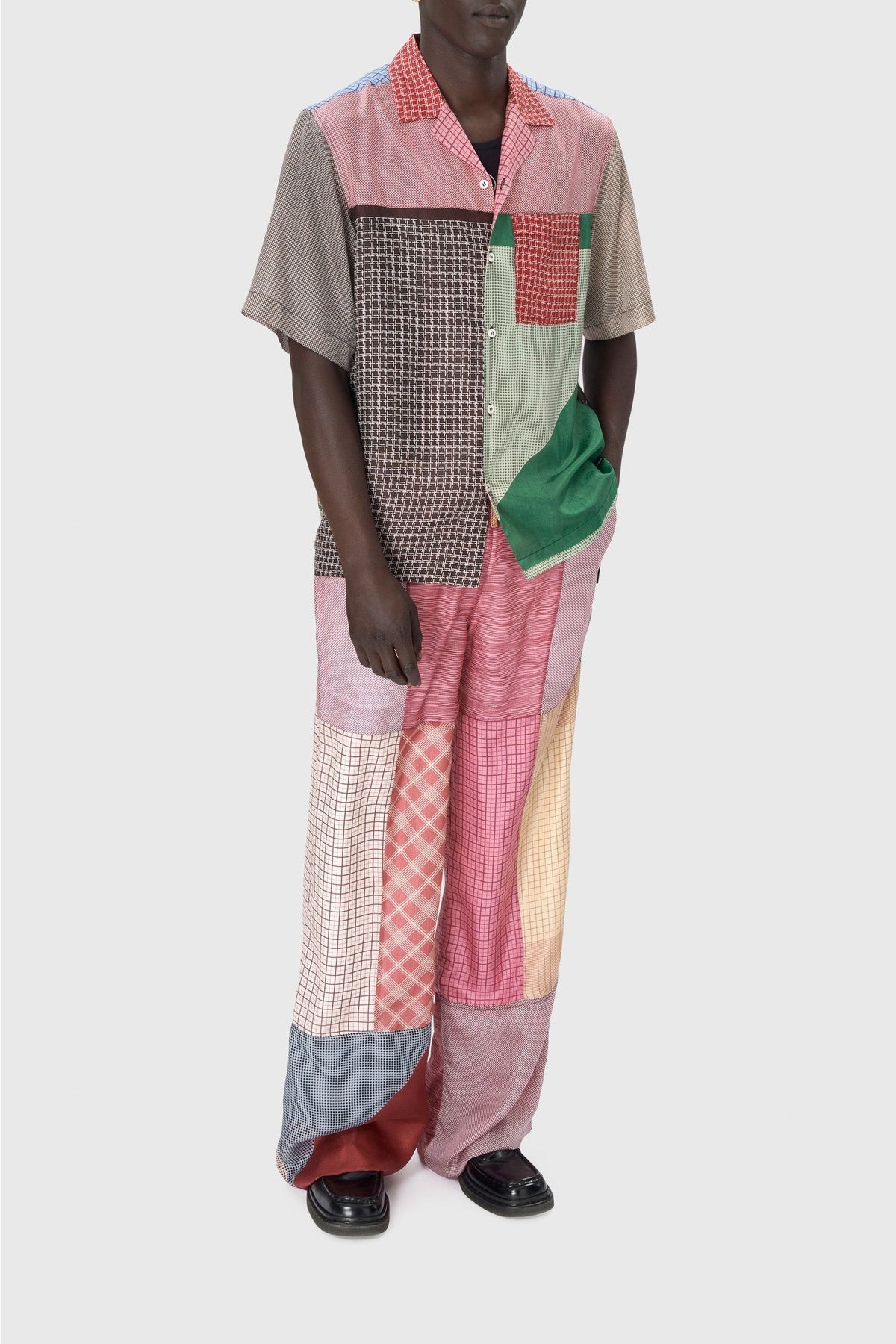 Chemise en soie recyclée - Multicolor