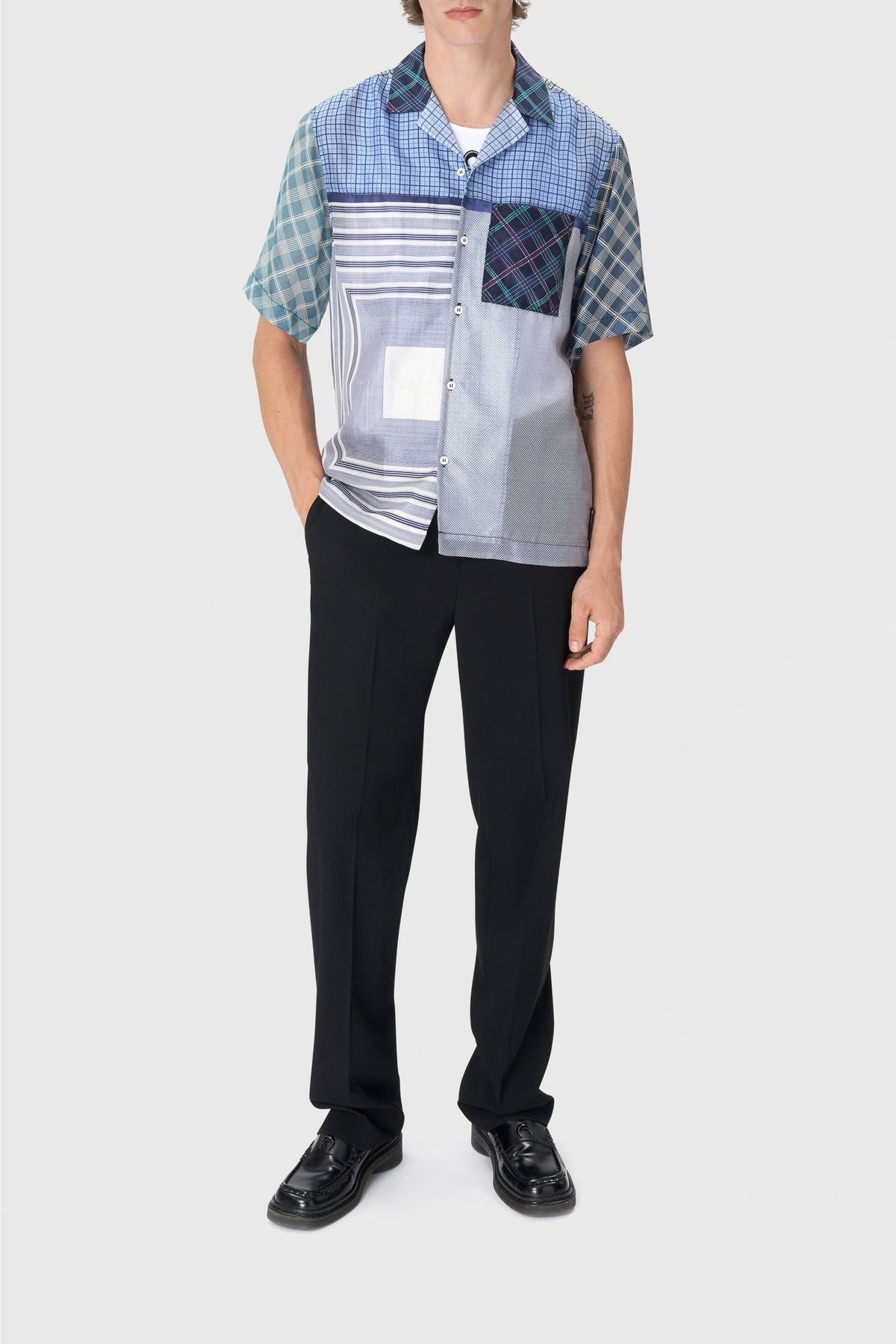 Chemise en soie recyclée - Multicolor