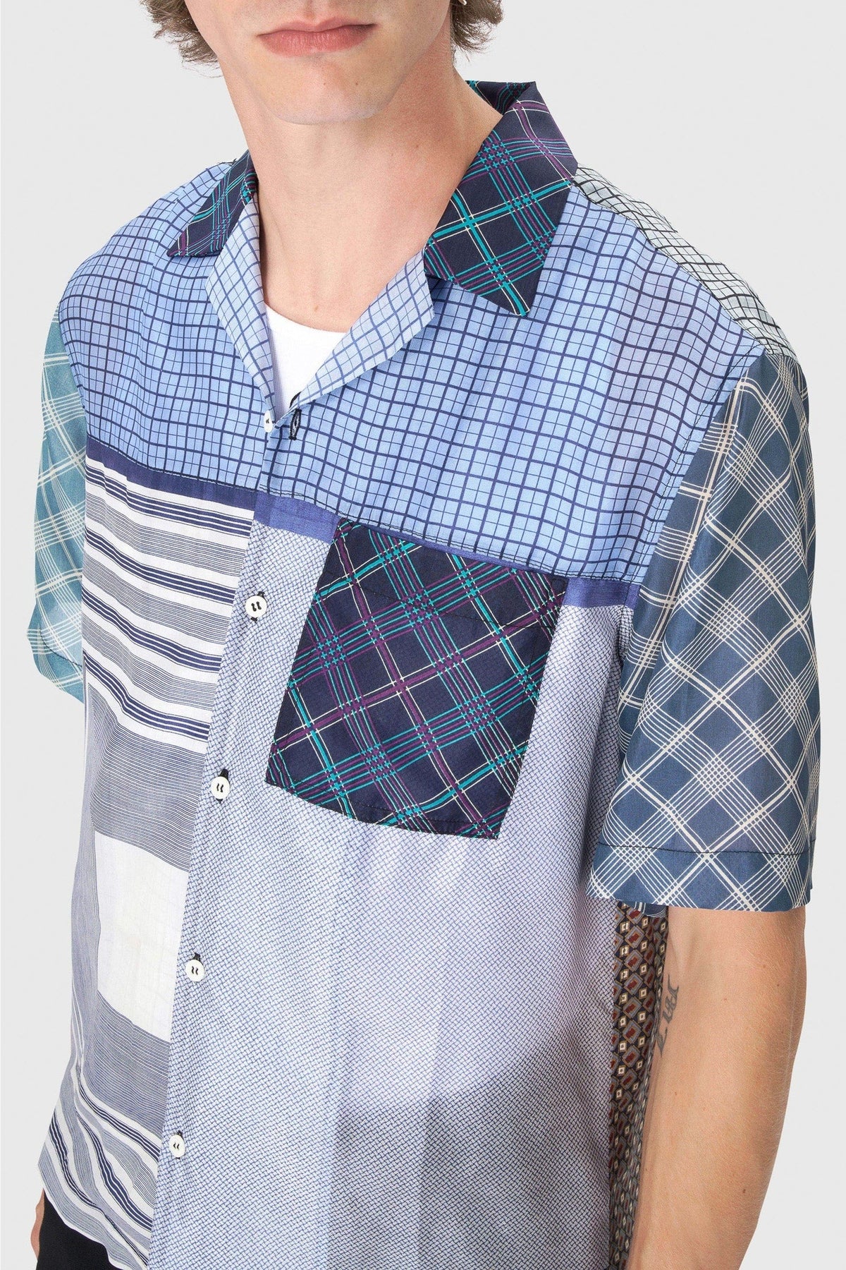 Chemise en soie recyclée - Multicolor