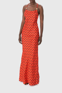 Robe Moon en satin - Red