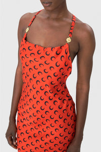 Robe Moon en satin - Red