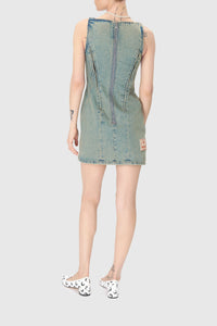 Robe Moon en denim - Light Beige