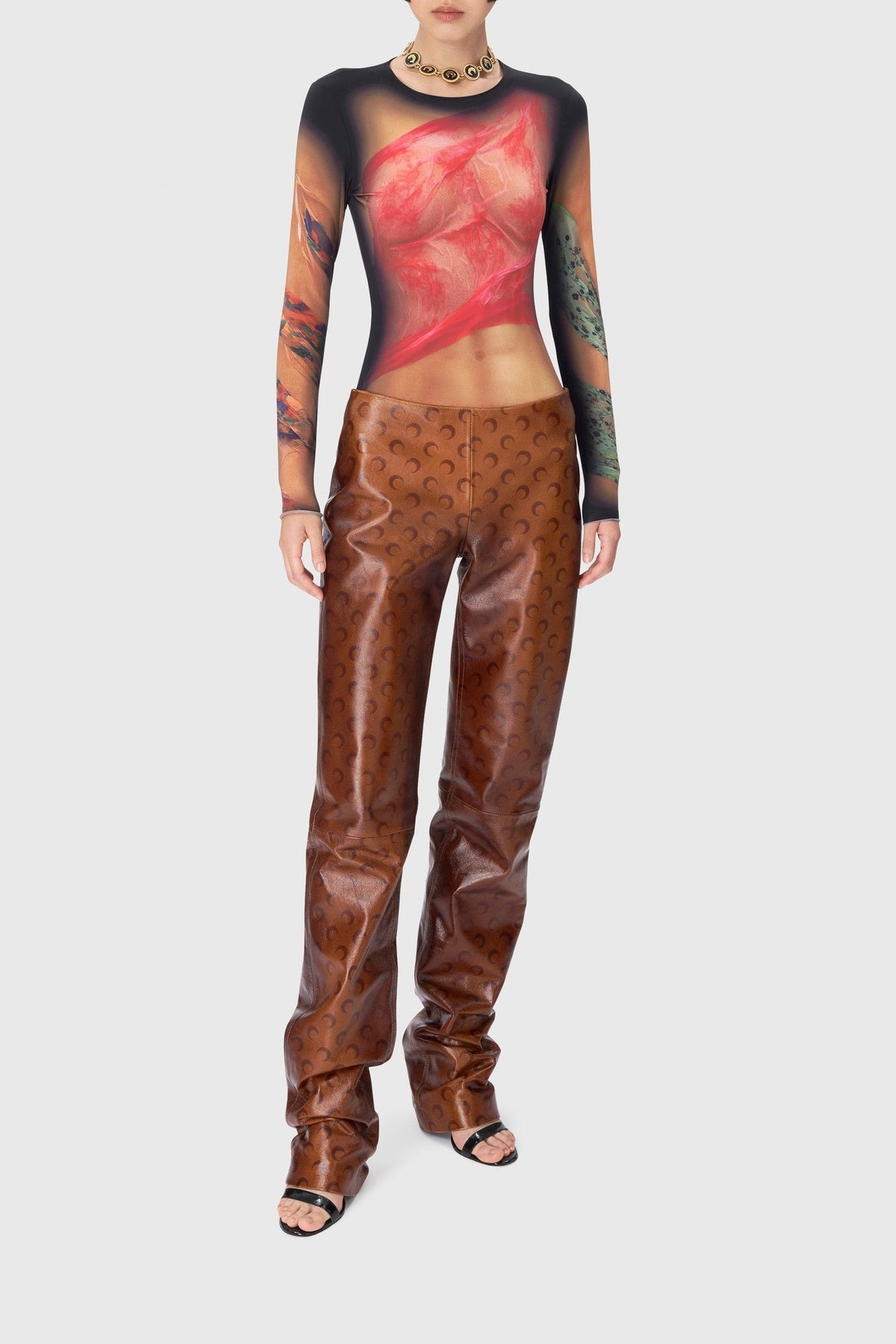 Pantalon Moon en cuir - Light Brown