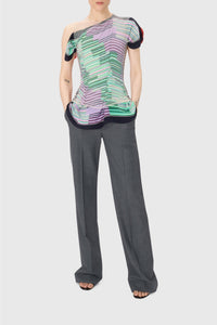Pantalon en laine mélangée Upcyclé - Grey