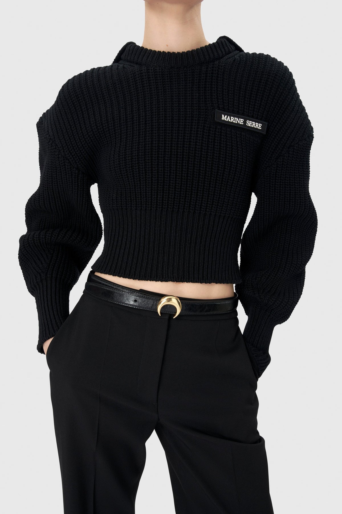 Pull court en coton - Black