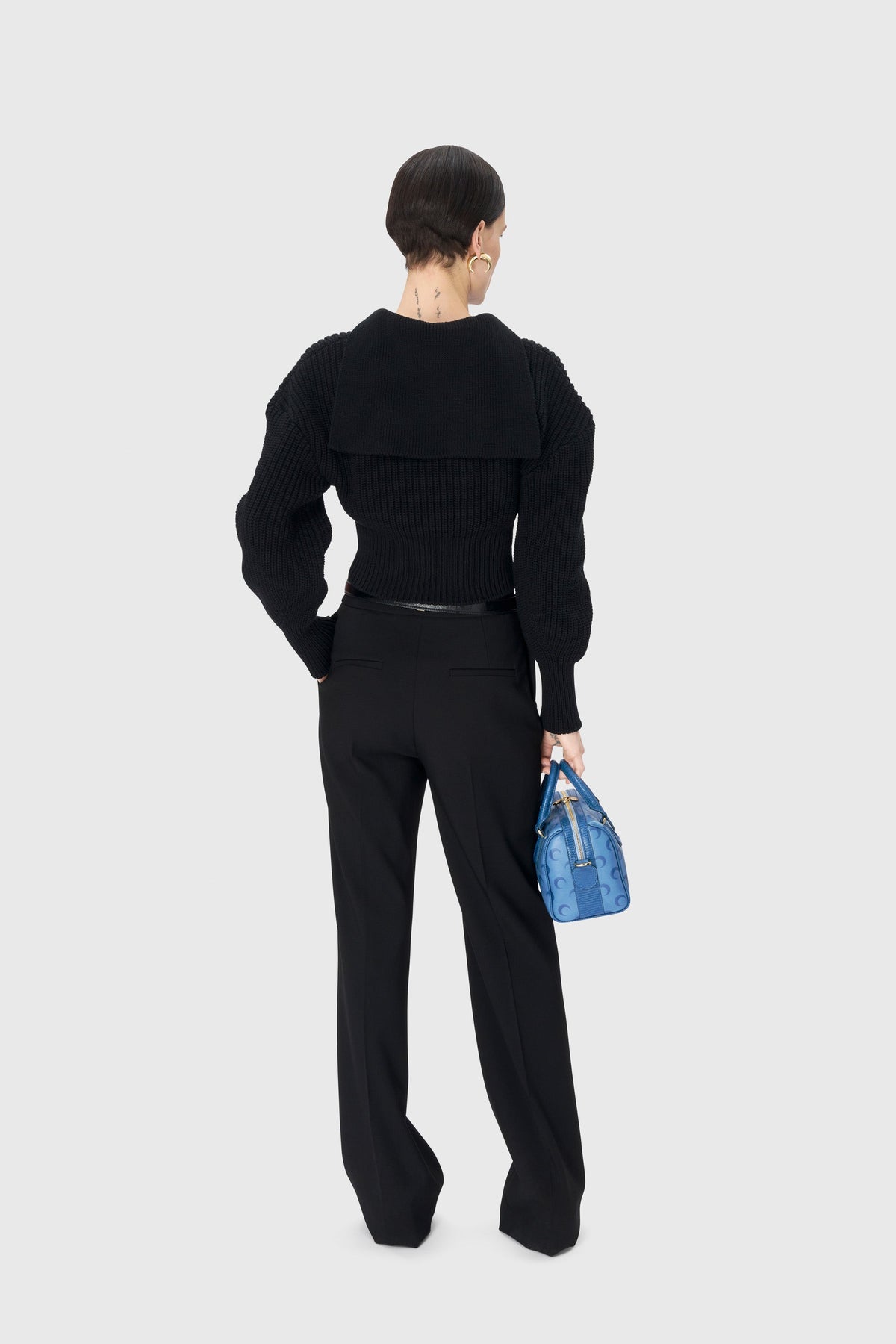 Pull court en coton - Black
