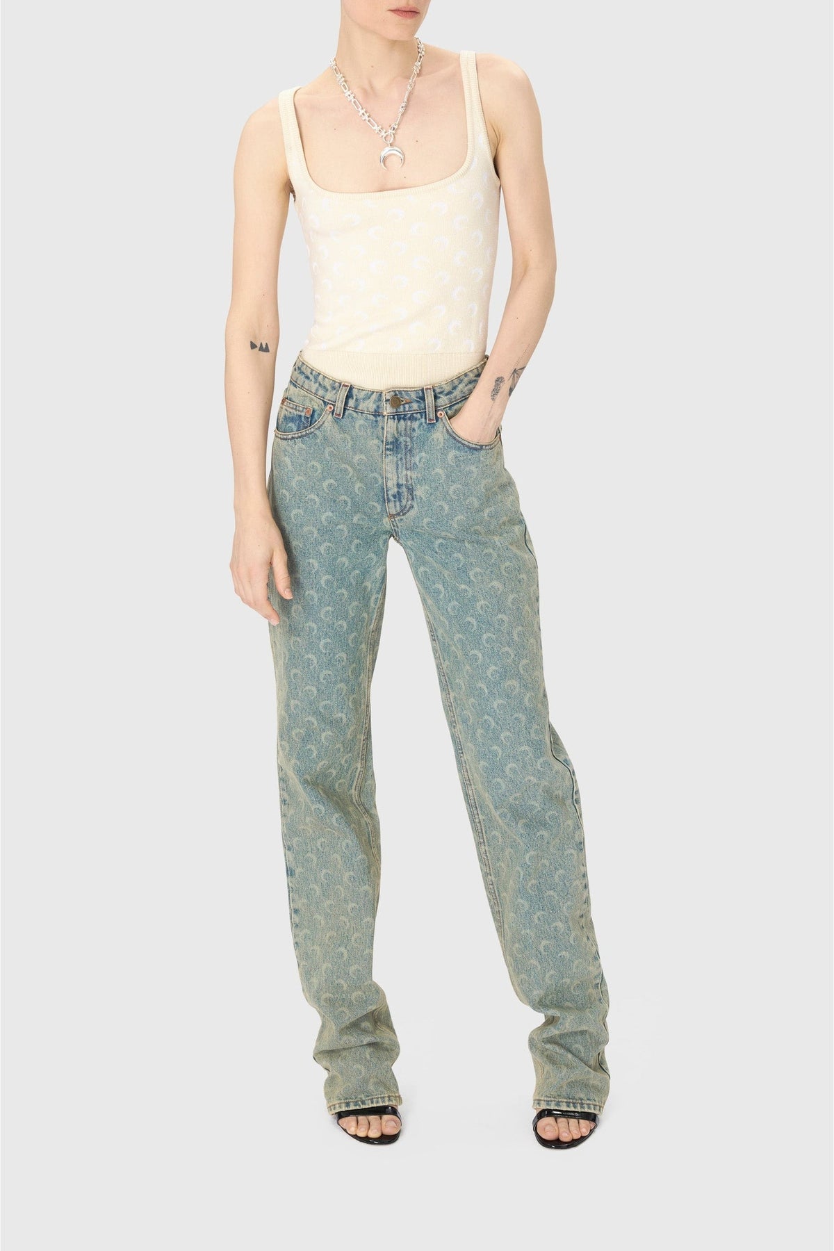 Top Moon en laine - White Off White