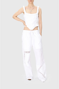 Top en coton Upcyclé - White