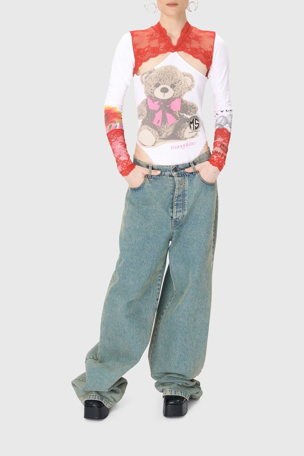 Body en coton Upcyclé - White