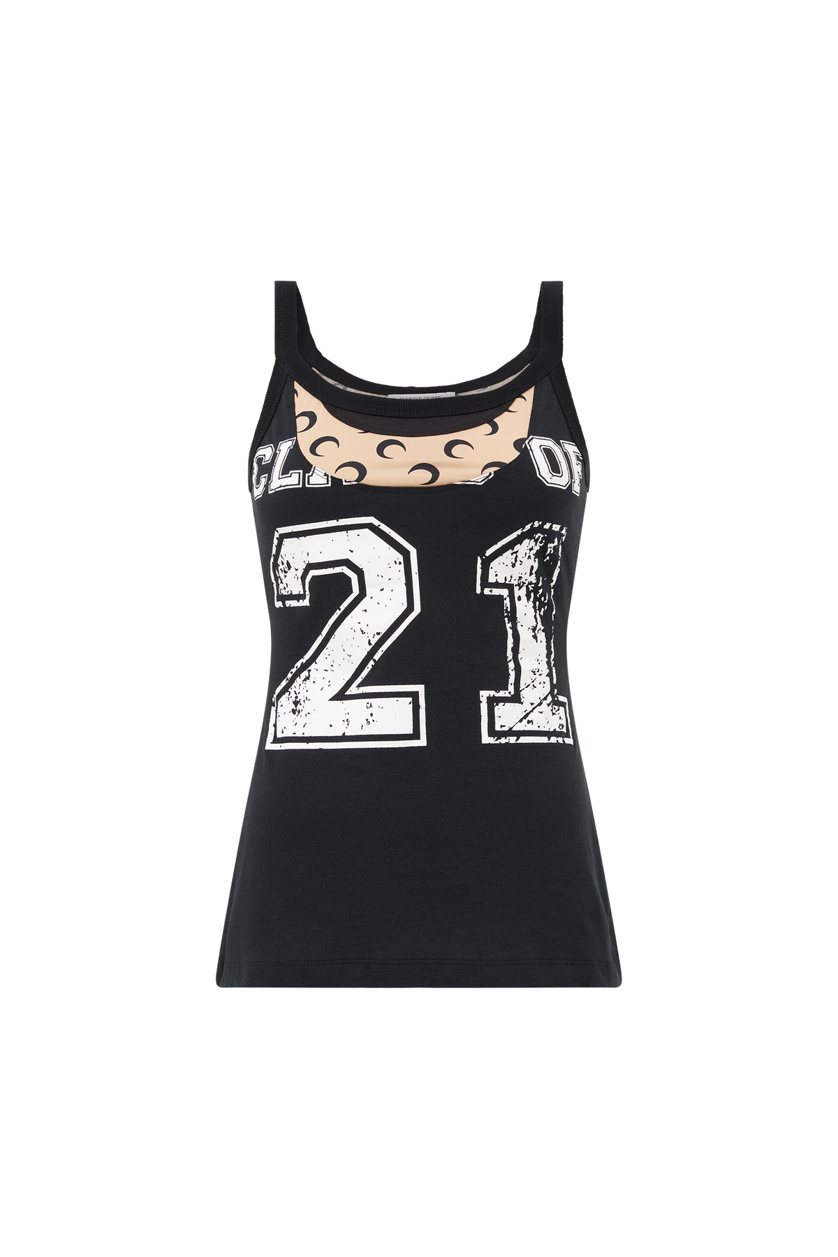 Débardeur en t-shirts graphique Upcyclé - Black
