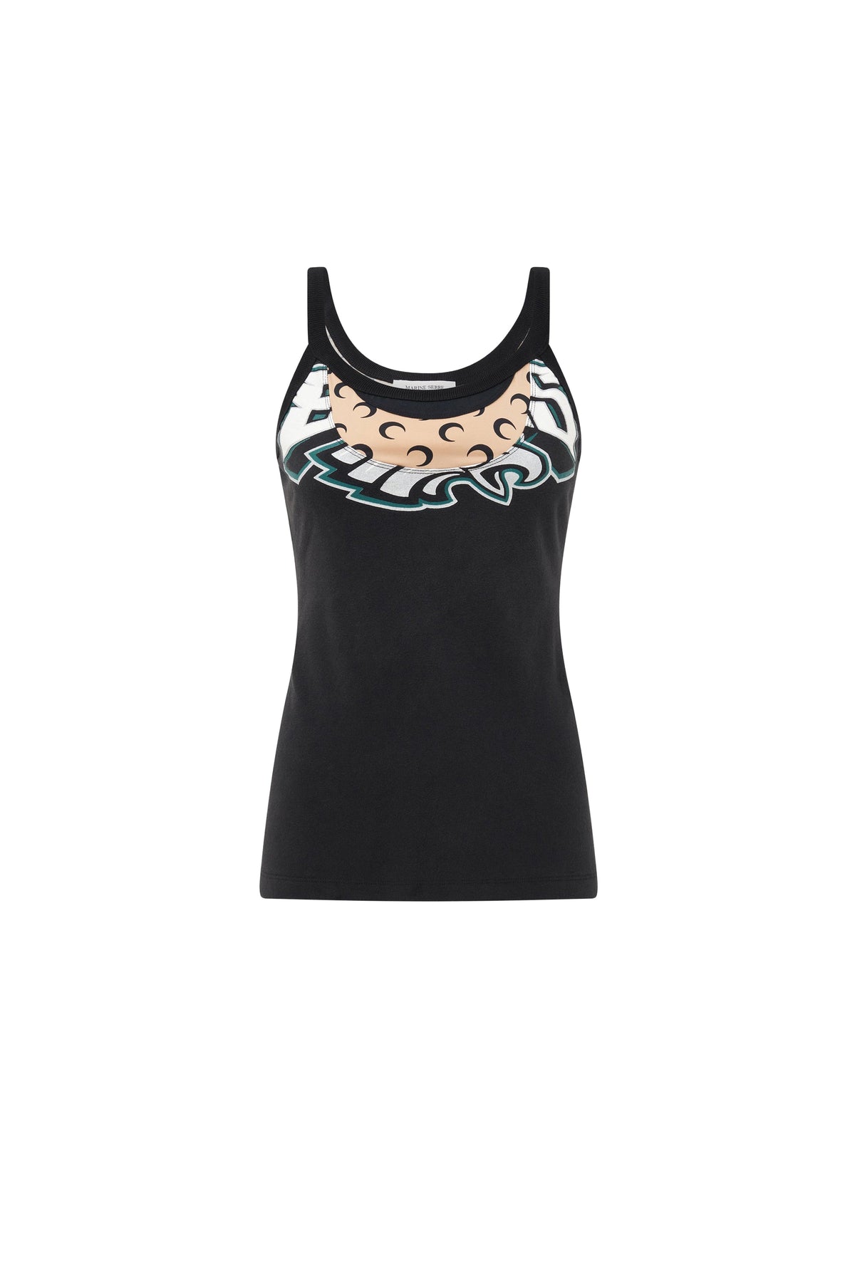 Débardeur en t-shirts graphique Upcyclé - Black