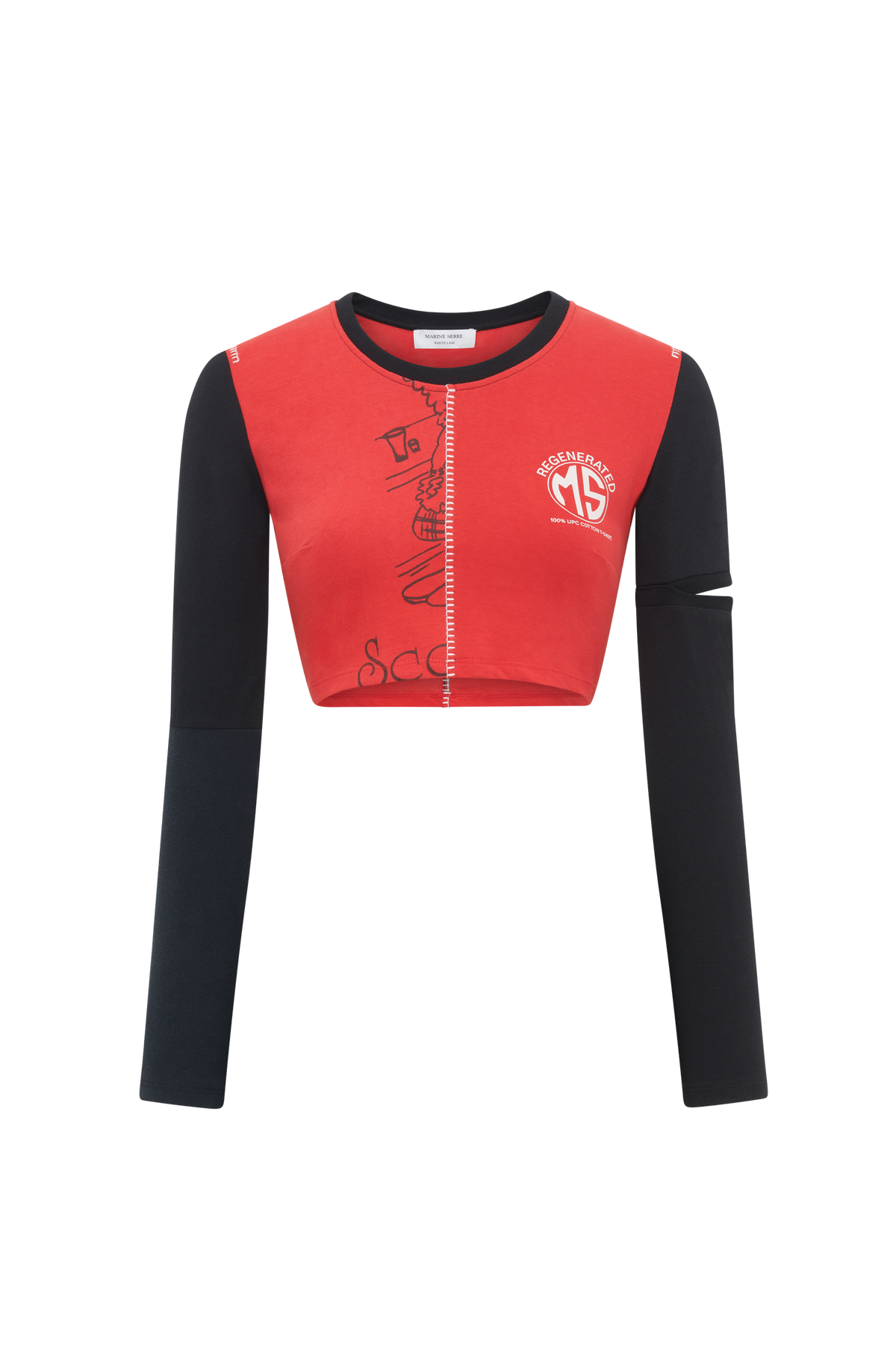 T-shirt court Upcyclé - Red