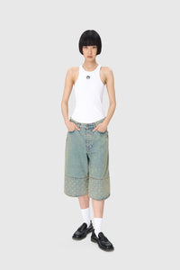 Organic Cotton Rib 2X2 Tank Top - Blanc