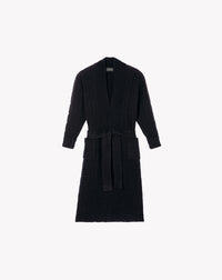 Manteau Col Châle Torsades Fantaisies - Noir