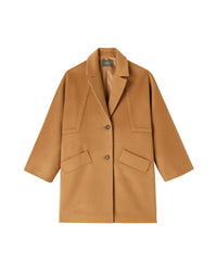 Manteau Oversize Double Face Découpes Géométriques - Vicuna