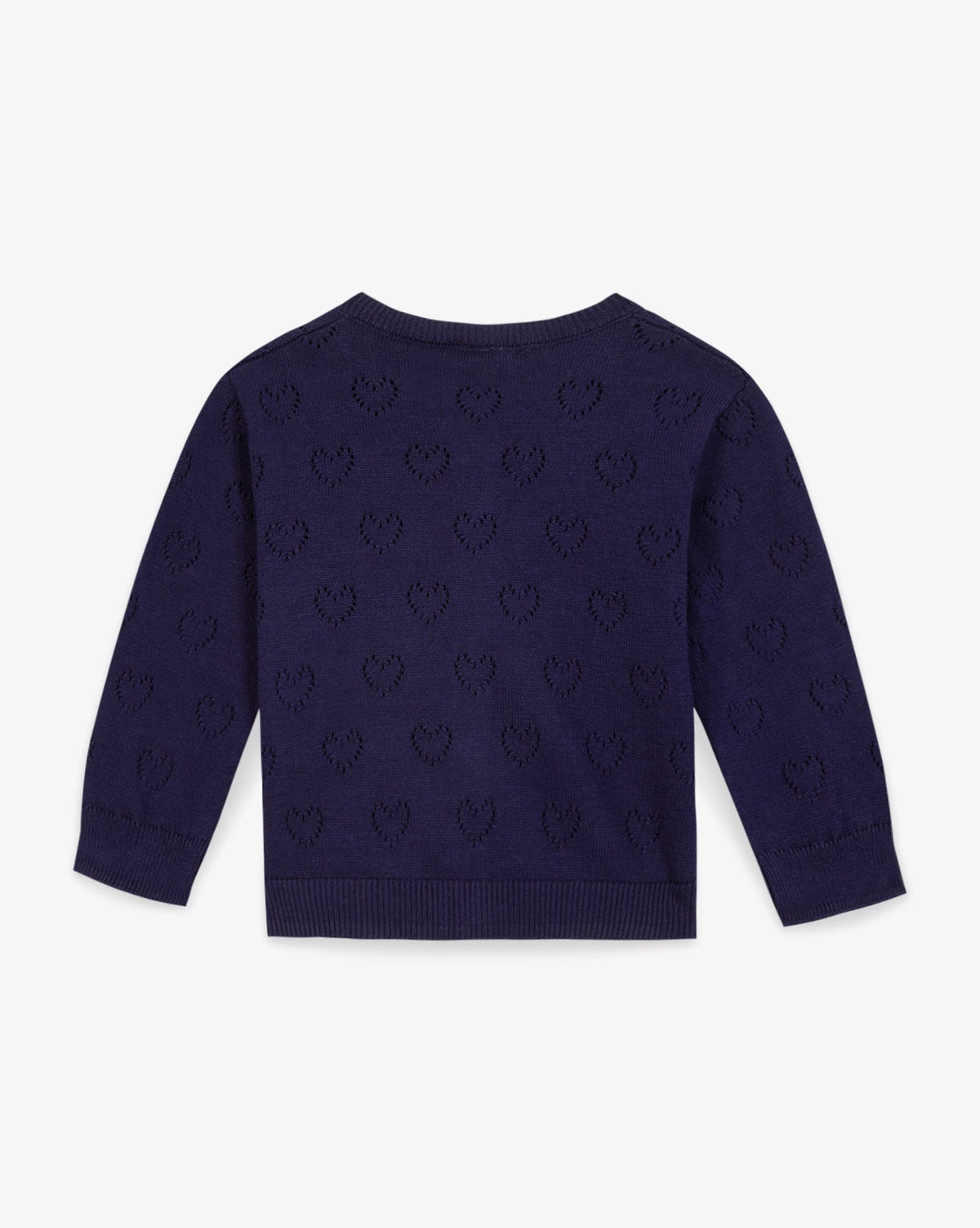Lilet cotton cardigan - Navy Bonton