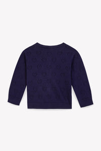 Navy Bonton // Cardigan Lilet