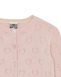 Lilet cotton cardigan - Shell Pink