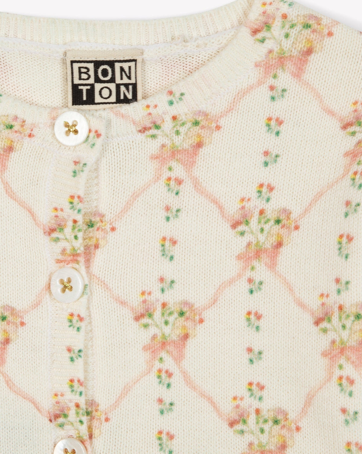 Lilet cotton cardigan - Antoinette print