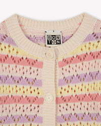 Lilet cotton cardigan - Multicoloured print