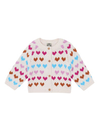 Cardigan Lilet en laine mélangé - Crème Bonton