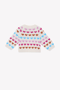 Cardigan Lilet en laine mélangé - Crème Bonton