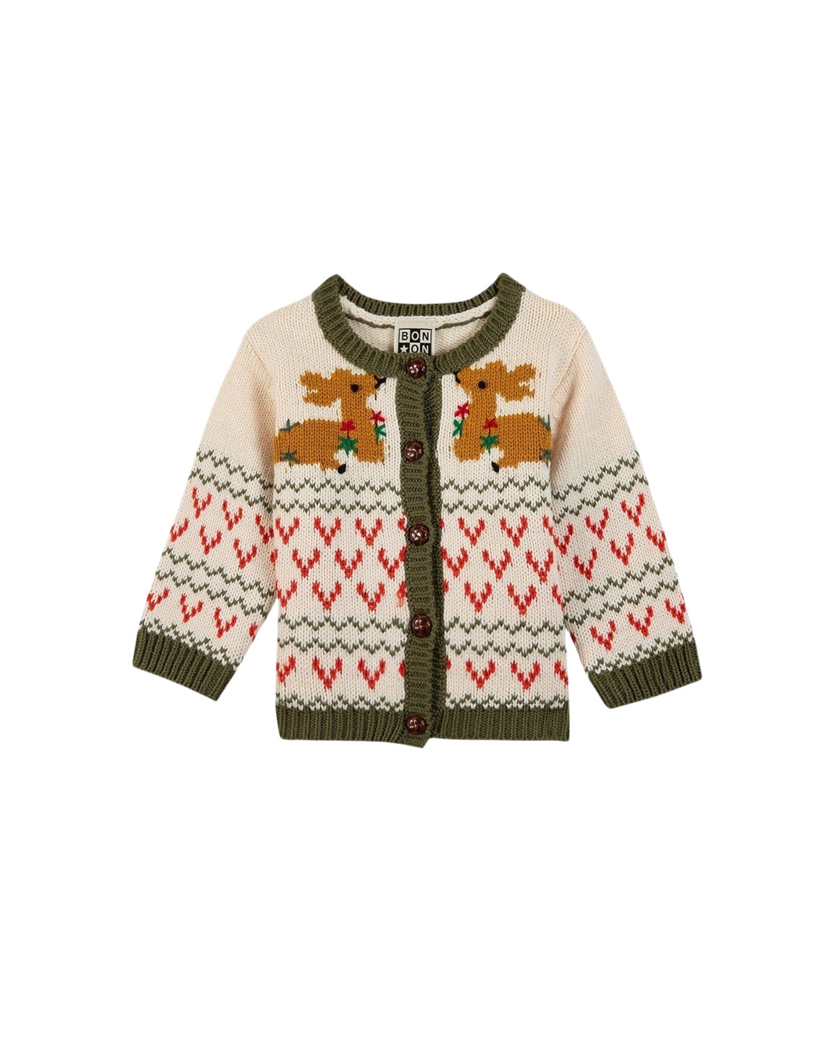 Cardigan Lilet en coton - Crème Bonton