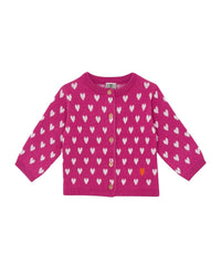 Lilet cardigan in a wool blend - Indian Pink